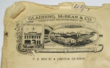 Vintage Gladding McBean Pottery Company Logo Envelope Lincoln CA., Stationery picture