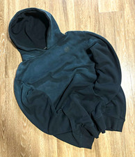 Ninth Hall Men’s Fleece Oversized Black Pullover Hoodie Pockets Logo Size S picture