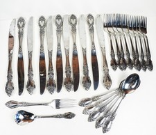 Oneida Wordsworth Stainless Steel Flatware Silverware Vintage 27 Piece Set picture