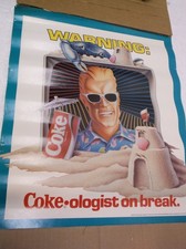 Max Headroom Poster Coke-ologist On Break 16 inch x 14 inch 1987 picture