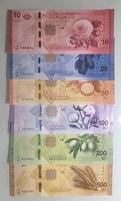 Lebanon SY Full Set 6 Banknotes 10 To 500 (2025) P-119/124 UNC Same Last 2 Digit picture