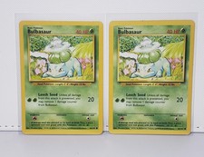2x Lot Bulbasaur 044/102 Base Set Regular - LP picture