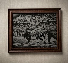 Custom Laser Engraved 8x10 Glass photo, With your photo. picture