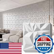 Art3D 33-Pack 3D Wall Panels For Interior Wall Decor Modern Diamond Textured picture