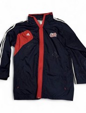 Vintage adidas New England Revolution MLS Full Zip Jacket L Soccer team SIGNED.  picture