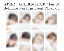 presale[ATEEZ] GOLDEN HOUR : Part.5 HelloLive Fan Sign Event Photocard picture