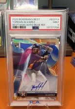 2020 Bowman's Best - Autographs Yordan Alvarez #B20-YA Blue Refractor /150 RC picture