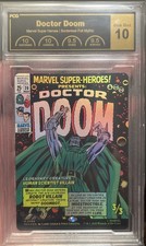 MTG: Marvel Super Heroes Dr. Doom Borderless Foil Mythical PCG Gem Mint 10 picture