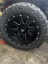 20x12 Fuel Maverick Gloss Black. 6x5.5 (6x139.7) Wheels. Tires 33x12.50 MT picture