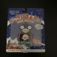 Vintage Official Futurama Nibbler Metal Click Toy SEALED IN BOX 2001 ROCKET picture