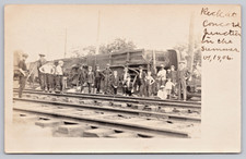 1906 RPPC Concord Junction, Mass Train Wreck Fitchburg Line Railroad MA Postcard picture