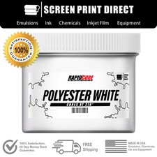 Polyester White - Screen Printing Plastisol Ink - Low Temp Cure 270F - Gallon  picture
