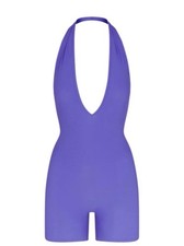 Skims Soft Lounge Plunge Halter Bodysuit - NEW - Tanzanite - XL picture