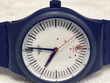 SWATCH sistem51 Automatic 42mm watch (Blue/white) Unisex picture