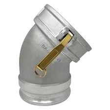 Gloxco Aluminum Type DA Cam and Groove Hose Fitting, 45 Degree Elbow, 6? Fema... picture