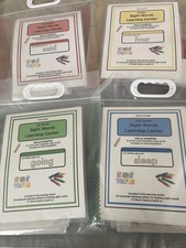 Four Complete Sight Word Learning Sets  with Lakeshore Learning Storage Bags picture