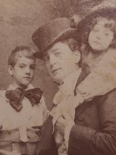 Antique 1890s Cabinet Card Photo Chauncey Olcott Irish Tenor Theatre Cast Dog  picture