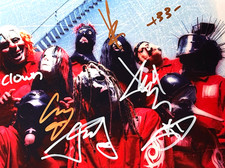 SLIPKNOT Band Signed Original 8x10 inch Photo: Authentic Autograph GENUINE w/COA picture