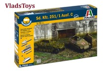 Italeri Plastic Model kit 1/72 Half-track Sd.Kfz. 251/1 Ausf. C 2 kits 7516 picture