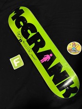 RARE SIGNED Rick McCrank Green Dripped Girl Skateboard Deck AUTOGRAPHED picture