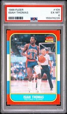1986-87 Fleer  Isiah Thomas #109 (RC) PSA EX-MT picture
