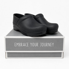DANSKO PROFESSIONAL OILED CLOGS BOX BLACK 206-020202 WOMENS NEW picture