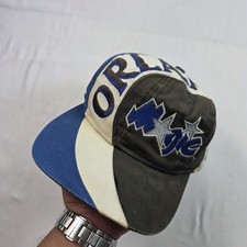 Vintage Orlando Magic Hat Cap Snap Back Mens One Size Blue NBA Basketball 90s picture