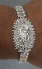esclava virgen de guadalupe, plata 925 mx virgen de guadalupe silver bracelet. picture