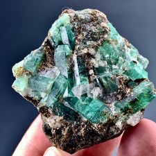 254 CT Top Quality Terminated Natural Emearld Crystals bunch Specimen @ swat Pak picture