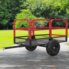ATV Dump Trailer Tow Behind Dump Cart 1700lbs 17 Cu.Ft. Steel Construction picture