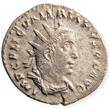 Valerian 257-258 Billon Antoninianus Oriens Avgg Roman Empire Ancient Coin 3M picture