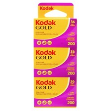 KODAK Gold 200 ISO 35mm Color Negative Film - 3 Pack, 36 Exposures per Roll picture