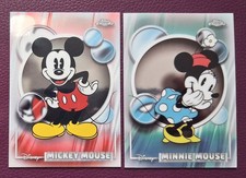 2026 Topps Chrome Disney Mickey #50 & Minnie Mouse #51. Lot of 2 Cards picture