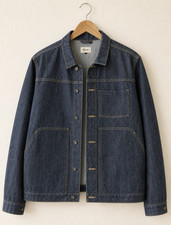 Loyal Stricklin WAYMAN Jacket Japanese Selvedge Denim jean Mens Size 3XL Coat picture