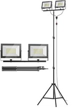 22000 lm LED Work Light with Stand 220W 2 Adjustable Head Tower Light, BRAND NEW picture