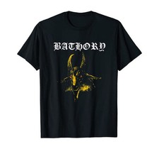 Bathory Classic Yellow Goat Logo T-Shirt picture