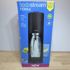Sodastream Terra Sparkling Water Soda Maker Machine Starter Kit Black New picture