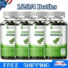 100% Pure Moringa 120 Softgels | Antioxidant Greens Supplement | 02/07/2027 picture