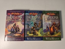Dragonlance Chronicles Trilogy by Weis & Hickman 1-3 Complete Paperback Set WotC picture