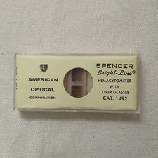 New VTG Spencer Improved Neubauer Bright-Line blood Hemacytometer Made in USA picture