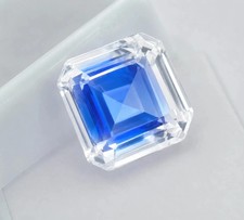 Preety Asscher 19.15 Ct Natural A+ Pitambari Sapphire Certified Loose Gemstone . picture