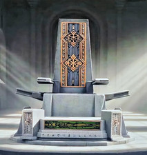 Ornate Stone Throne Dais Diorama 1:12 1:18 Scale 3D Printed Fantasy Terrain picture
