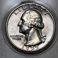 1955-D D/D Washington Quarter Doubled Die MS+++++++ UNC BU “Pristine” ￼ picture