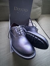 Doucal’s Leather Shoes Men's Size 9 US | 42 EU Black Italian Made picture