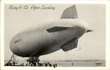 Glynco GA Blimp K-S2 c1940s-50s Real Photo Vintage Postcard bhn picture