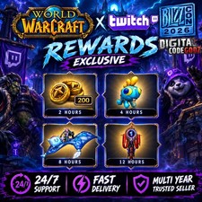 World of Warcraft Blizzcon 2026 x Twitch Rewards ✨️ 4 Item Complete Exclusive ✨️ picture