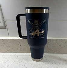 YETI Rambler 40 oz Tumbler Blue w/ Travel Straw Max Verstappen F1 M4X picture