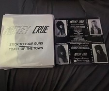 Motley Crue Stick to your Guns/Toast of Town 45 Picture SL Leather Read Details picture