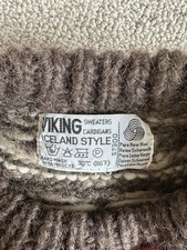 Viking Women's Iceland Style Sweater XS/S Size, 100% Wool picture