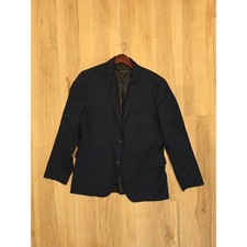 INC International Concepts Mens Slim Fit Blazer Navy Blue Sport Coat Large picture